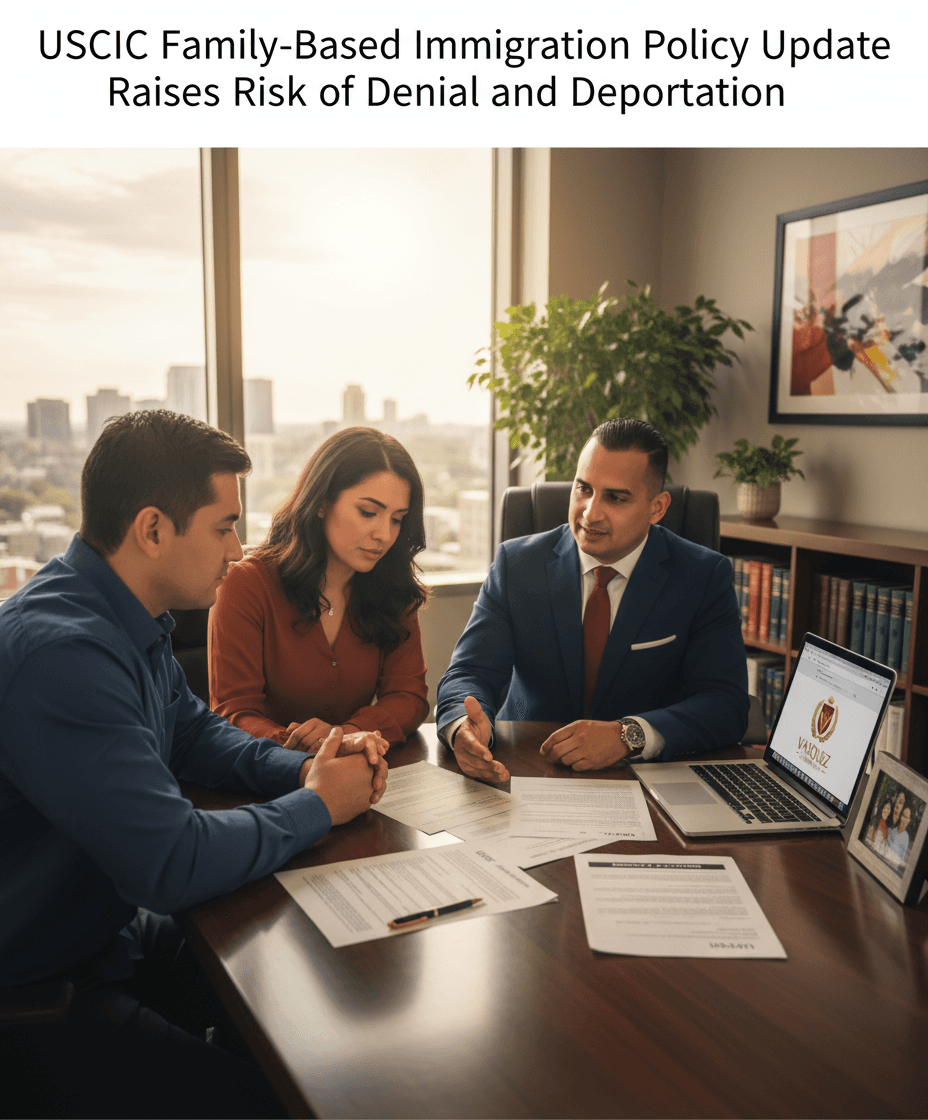 USCIS Policy Shift: Higher Denial & Deportation Risk for Family Visas